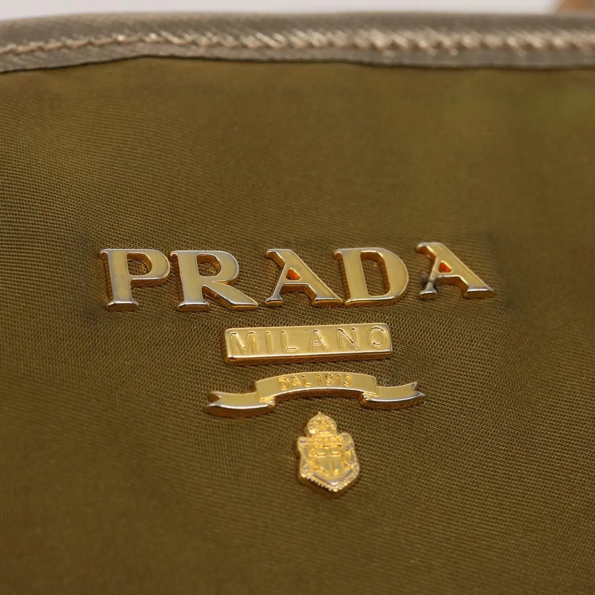 Trendy Inspired Prada Tote Bag Nylon Brown Auth 73338