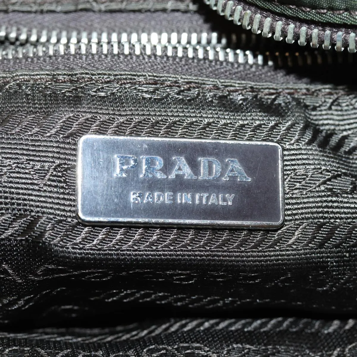 Trendy Inspired Prada Tote Bag Nylon Khaki Auth 75017