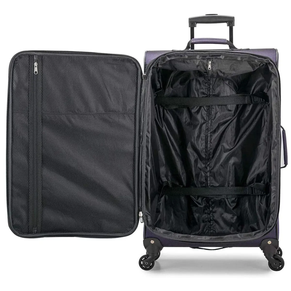 U.S. Traveler Aviron Bay Expandable Softside Luggage with Spinner Wheels, 2 Piece