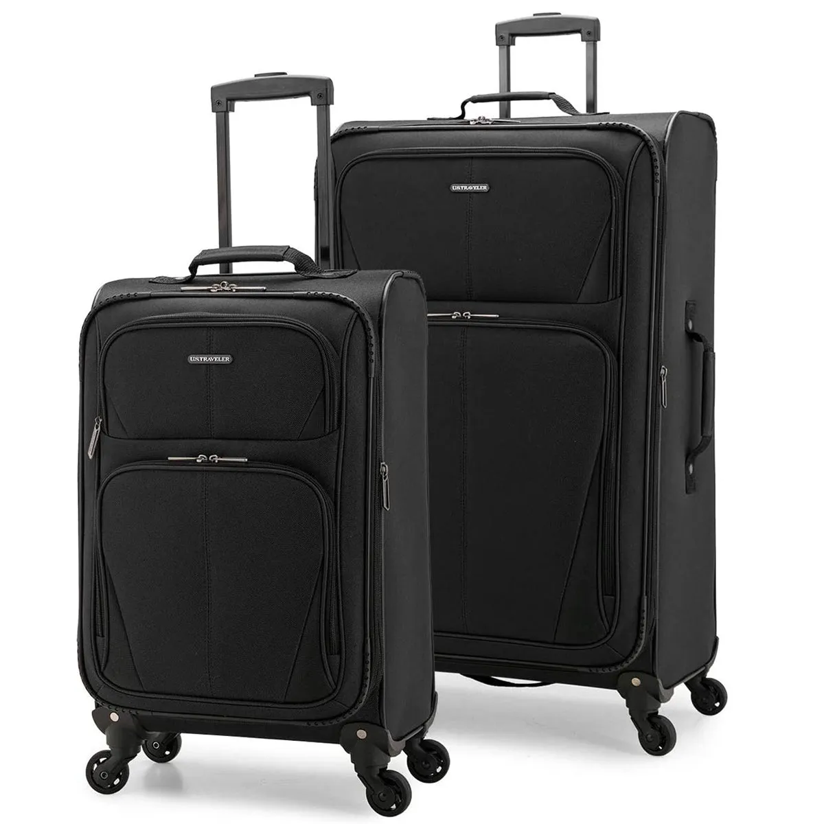 U.S. Traveler Aviron Bay Expandable Softside Luggage with Spinner Wheels, 2 Piece