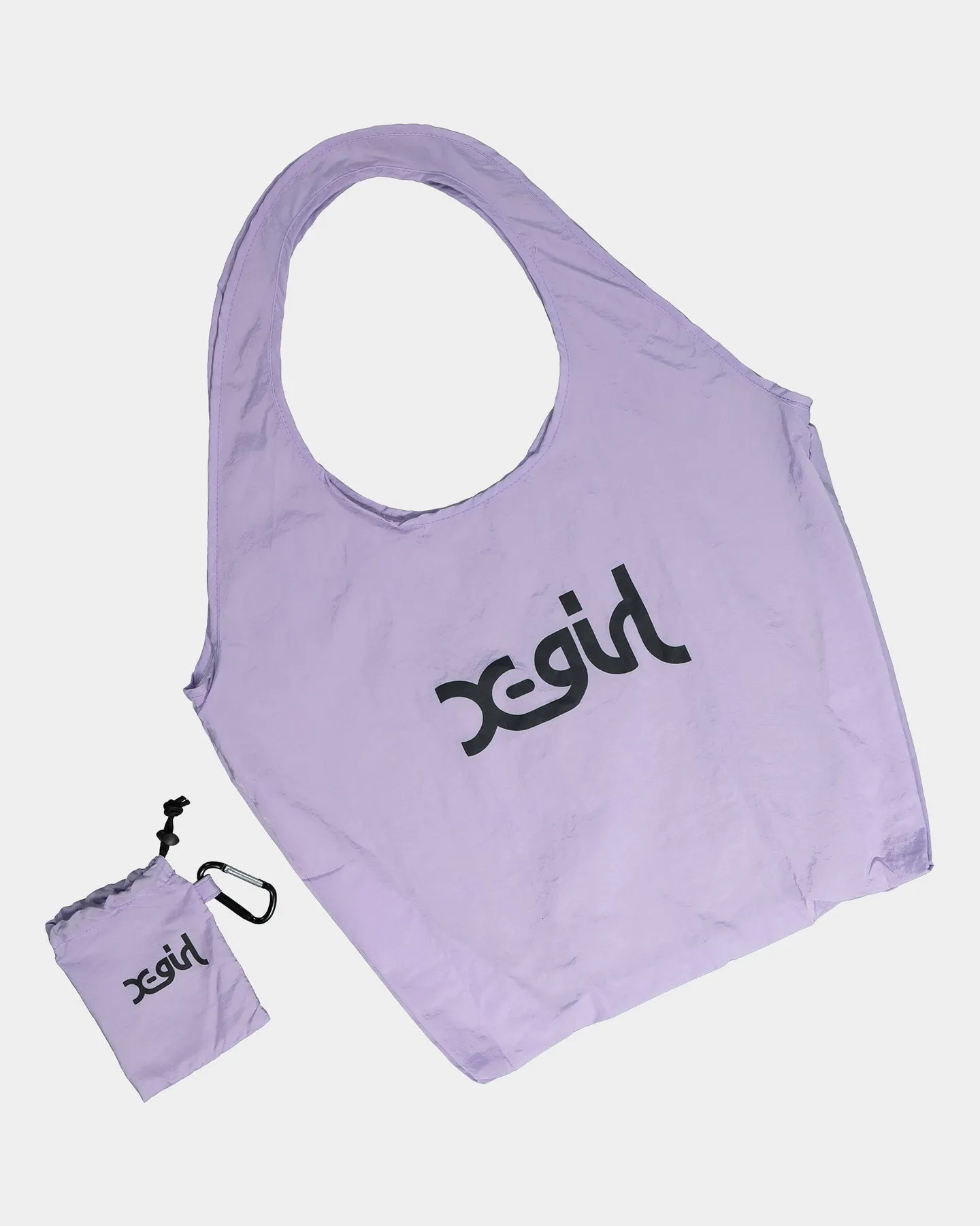 X-Girl Mills Logo Shopper Bag Lilac