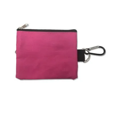 Zippered Pouch with Carabiner