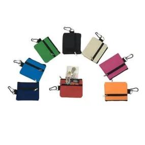 Zippered Pouch with Carabiner